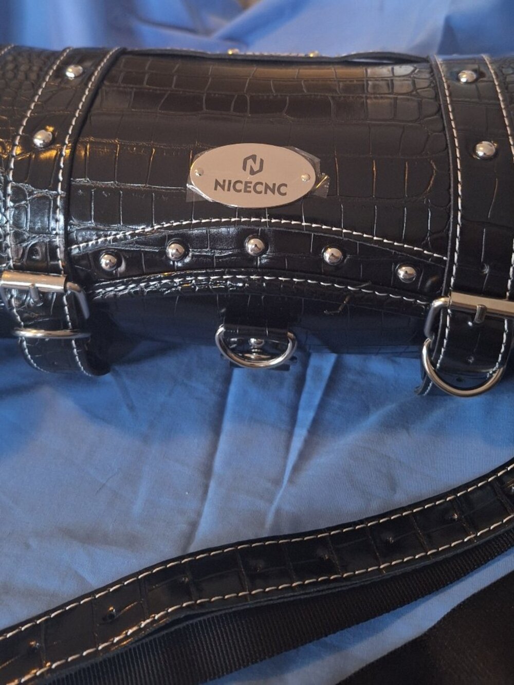 Bag - Black Barrel Bag - Motorcycle Inspired = NWOT Brand NICECNC